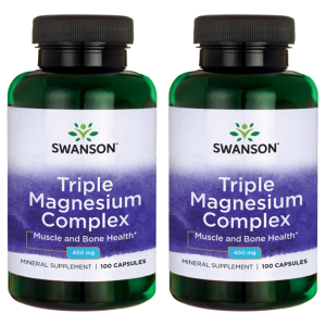 SWANSON Triple Magnesium Complex 400mg - 2x 100capsZysk od 10zł do 20zł