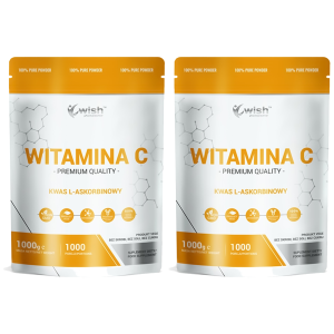 WISH Pharmaceutical Vitamin C 1000mg (Kwas L-Askorbinowy) - 2x 1000gZysk od 20zł do 30zł
