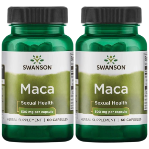 SWANSON Maca Extract 500mg - 2x 60capsZysk od 10zł do 20zł
