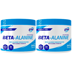 6PAK Nutrition Beta Alanina - 2x 200gZysk od 20zł do 30zł
