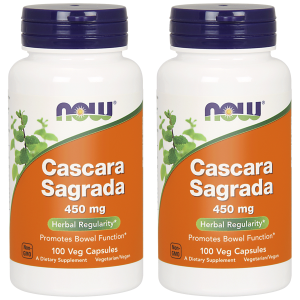 NOW Cascara Sagrada 450mg - 2x 100vcapsZysk od 10zł do 20zł
