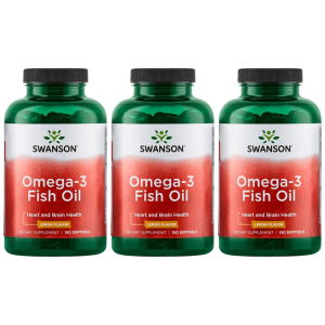 SWANSON Omega-3 Fish Oil - 3x 150softgelsZysk od 100zł do 120zł
