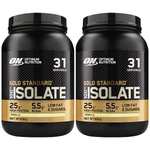 OPTIMUM NUTRITION Gold Standard 100% Isolate - 2x 930gZysk od 120zł do 140zł