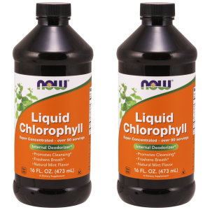 NOW Liquid Chlorophyll - 2x 473ml - Chlorofil w płynieZysk od 30zł do 40zł