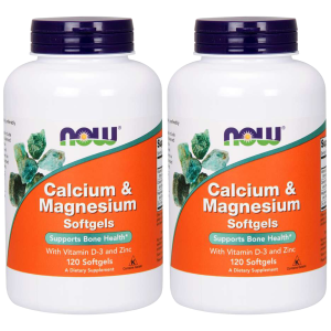 NOW Calcium and Magnesium - 2x 120softgelsZysk od 30zł do 40zł