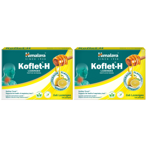 HIMALAYA Koflet-H - 12lozenges - 2x Pastylki do ssaniaZysk od 5zł do 10zł