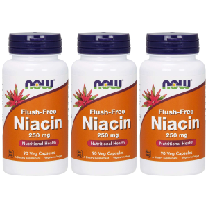 NOW Niacin Flush Free 250mg - 3x 90vcapsZysk od 40zł do 50zł