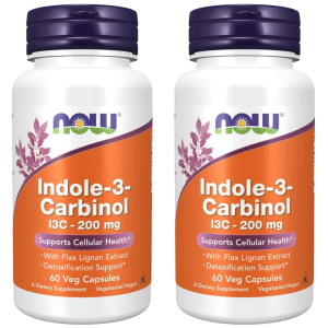 NOW Indole-3-Carbinol (I3C) 200mg - 2x 60vcaps.Zysk od 50zł do 60zł