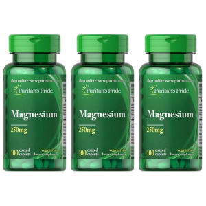 Puritan's Pride Magnesium 250mg - 3x 100capsZysk od 40zł do 50zł