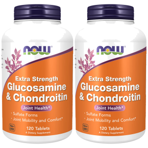 NOW Glucosamine & Chondroitin Sulfate Extra Strength - 2x 120tabsZysk od 90zł do 100zł