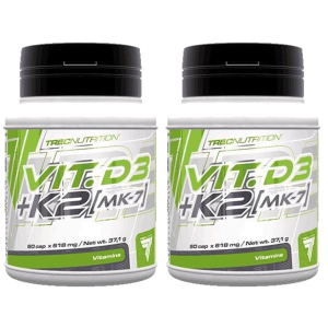 TREC Vitamin D3 + K2 (MK7) - 2x 60capsWitaminy i minerały