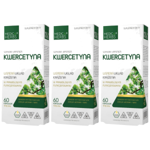 MEDICA HERBS - Kwercetyna - 3x 60caps.Zysk od 30zł do 40zł