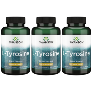 SWANSON L-Tyrosine 500mg - 3x 100capsZysk od 30zł do 40zł