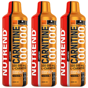 NUTREND Carnitine 100000 - 3x 1000mlZysk od 70zł do 80zł