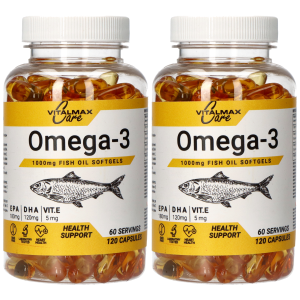 VITALMAX CARE Omega 3 1000mg - 2x 120 capsZysk od 20zł do 30zł