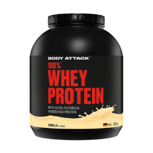 BODY ATTACK - 100% Whey Protein - 2000g - VanillaNOWA STRUKTURA > Suplementy i Suplementy > Suplementy białkowe > Hydrolizaty białek serwatkowych (WPH)