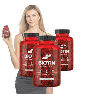 3x MP NUTRITION Biotin 10mg - 100tabs - Biotyna