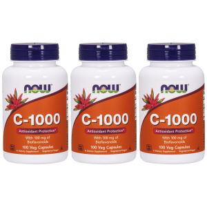 NOW Vitamin C-1000 Boiflavonoids - 3x 100vcapsZysk od 30zł do 40zł