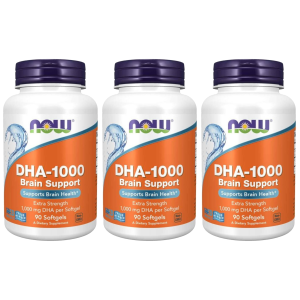 NOW - DHA 1000mg - 3x 90softgelsZysk od 120zł do 140zł