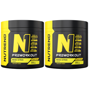 NUTREND N1 Pre Workout - 2x 255gZysk od 50zł do 60zł