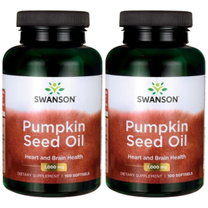 SWANSON - Pumpkin Seed Oil 1000mg - 2x 100 SoftgelsZysk od 30zł do 40zł