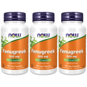 NOW Fenugreek 500mg - 3x 100vcapsZysk od 20zł do 30zł