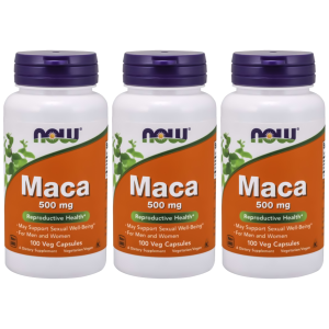 NOW Maca 500mg - 3x 100vcapsZysk od 30zł do 40zł