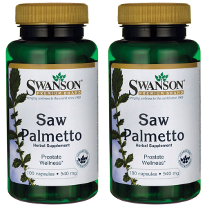 SWANSON Saw Palmetto 540mg - 2x 100caps.Zysk od 10zł do 20zł