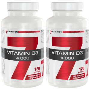 7 NUTRITION Vitamin D3 4000 - 2x 120capsZysk od 10zł do 20zł