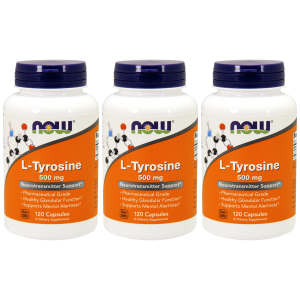 NOW L-Tyrosine - 3x 120capsZysk od 40zł do 50zł