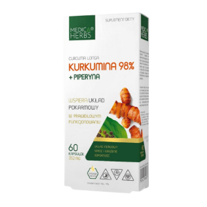 MEDICA HERBS - Kurkumina 98% + Piperyna 60caps.