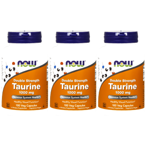 NOW Taurine 1000mg - 3x 100vcapsZysk od 30zł do 40zł
