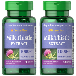 Puritan's Pride Milk Thistle 4:1 Extract 1000mg - 2x 90softgelsZysk od 30zł do 40zł