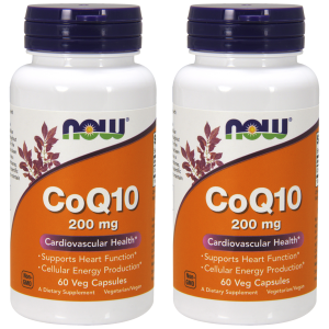 NOW CoQ10 ( Koenzym Q10 ) 200mg - 2x 60vegcapsZysk od 50zł do 60zł