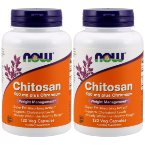 NOW Chitosan - 2x 120vcapsZysk od 40zł do 50zł