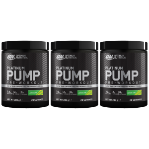OPTIMUM NUTRITION - Platinum Pump Pre-Workout - 3x 380gZysk od 120zł do 140zł