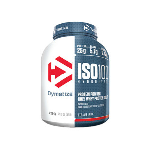 DYMATIZE Iso 100 - 2264g - Strawberry - Odżywki białkowe
