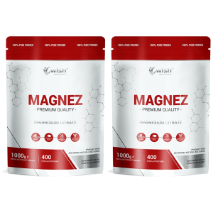 WISH Pharmaceutical Cytrynian Magnezu - 2x 1000gZysk od 40zł do 50zł