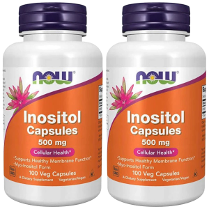 NOW Inositol 500mg - 2x 100vcaps.Zysk od 20zł do 30zł