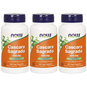 NOW Cascara Sagrada 450mg - 3x 100vcapsZysk od 20zł do 30zł