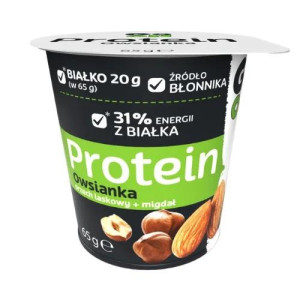 SANTE - Owsianka Protein z Orzechami w Kubku - 65g - Hazelnut + Almond