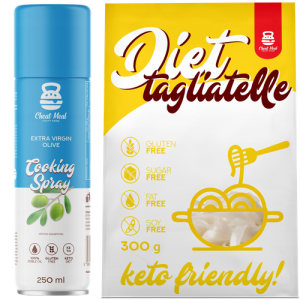 Makaron Konjac Tagliatelle 400g + OLIWA Z OLIWEK W SPRAYU - Zdrowa Żywność
