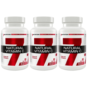 7 NUTRITION Natural Vitamin C - 3x 60vcapsWitaminy i minerały