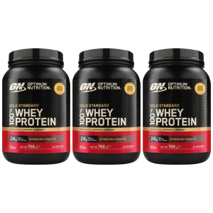 OPTIMUM NUTRITION Whey Gold Standard - 3x 768gZysk powyżej 140zł