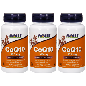NOW CoQ10 ( Koenzym Q10 ) 100mg - 3x 90vegcapsZysk od 90zł do 100zł