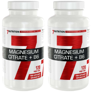 7 NUTRITION Magnesium Citrate + B6 - 2x 120vcapsZysk od 10zł do 20zł