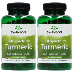 SWANSON Turmeric 720mg (Kurkuma) - 2x 100capsZysk od 10zł do 20zł