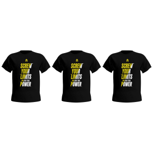 HIRO.LAB T-Shirt Screw Your Limits — zestaw 3xOdzież i akcesoria
