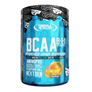 REAL PHARM BCAA 8:1:1 - 400g - Orange - Aminokwasy