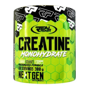 REAL PHARM Creatine Monohydrate - 300g - Lemon - Kreatyny